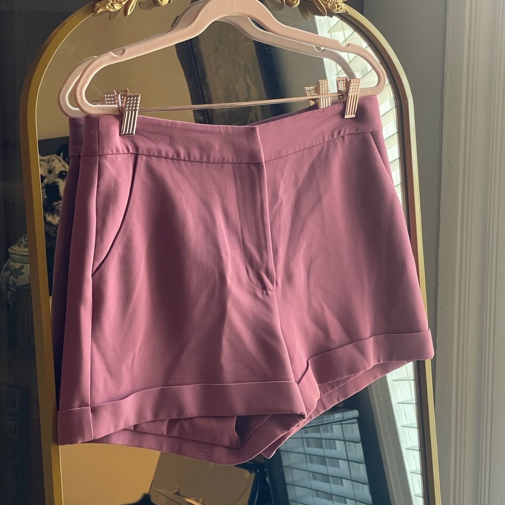 CINQ A SEPT Crepe Elaine Short in Mauve Dusty Rose Pink